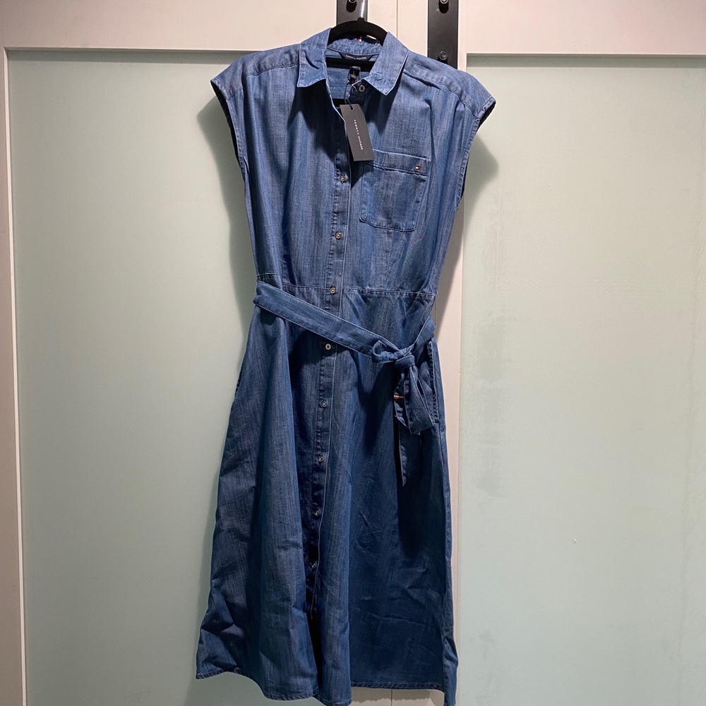 TOMMY HILFIGER
 DENIM SHIRTDRESS. New with tags.